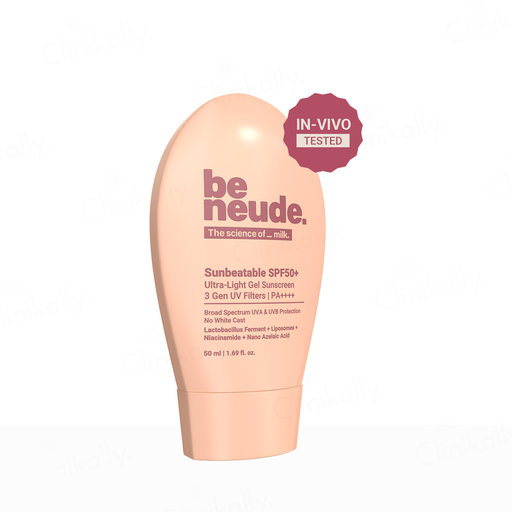 Neude Sunbeatable Moisturising Lightweight Gel-Creme Sunscreen SPF 50 PA+++